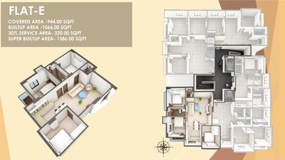 Image of 1034 Sq.ft 2 BHK Apartment / Flat for sale in Ganapati Heights by Ganapati Properties, Metiabruz, Kolkata for Rs. 41360000