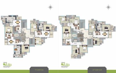 Image of 1200 Sq.ft 2 BHK Apartment / Flat for sale in Crescent Tulip, Koombara, Kozhikode for Rs. 8500000