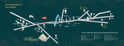 Image of 1000 Sq.ft Residential Plot / Land for sale in Harshit Platinum Green, Tatibandh, Raipur for Rs. 1800000
