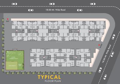 Image of 1400 Sq.ft 3 BHK Apartment / Flat for sale in Vinayak Malbar Valley, Makarpura, Vadodara for Rs. 5500000