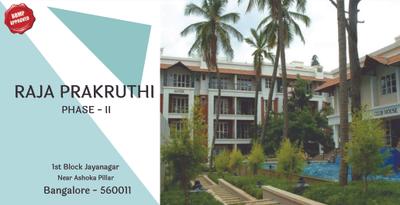 Image of 1300 Sq.ft 2 BHK Apartment / Flat for sale in Raja Prakruthi Phase 2, Jayanagar, Bengaluru for Rs. 19100000
