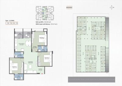 Image of 1782 Sq.ft 3 BHK Apartment / Flat for sale in Shivam Pearl 79, Shilaj, Ahmedabad for Rs. 8000000