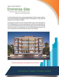 Image of 1278 Sq.ft 3 BHK Apartment / Flat for sale in Eminenza Elite, Hanspal, Bhubaneswar for Rs. 10700000