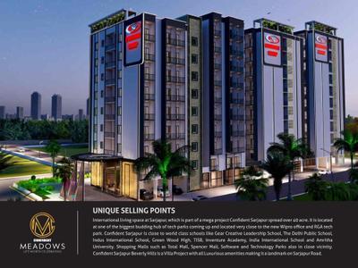 Image of 1616 Sq.ft 3.5 BHK Apartment / Flat for sale in D J Confident Meadows, Dommasandra, Bengaluru for Rs. 12000000