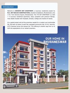 Image of 1289 Sq.ft 3 BHK Apartment / Flat for sale in 7th Sky Apartment, Chandrasekharpur, Bhubaneswar for Rs. 14900000