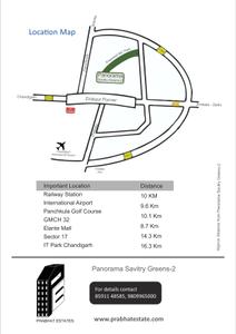Image of 450 Sq.ft 1 BHK Apartment / Flat for sale in N K Savitry Green 2 Panorama, Gazipur, Zirakpur for Rs. 3699999
