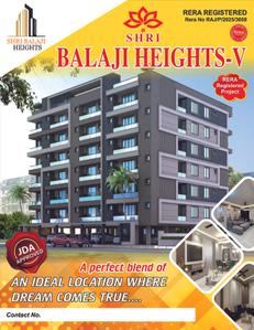 Image of 1288 Sq.ft 3 BHK Apartment / Flat for sale in Shri Balaji Heights V, Vaishali Nagar Extension, Jaipur for Rs. 6343000