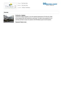 Image of 900 Sq.ft 2 BHK Apartment / Flat for sale in The Rise 1, Bhayli, Vadodara for Rs. 2100000