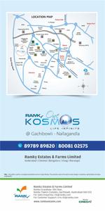 Image of 1453 Sq.ft 3 BHK Apartment / Flat for sale in Ramky One Kosmos , Nallagandla, Hyderabad for Rs. 13000000