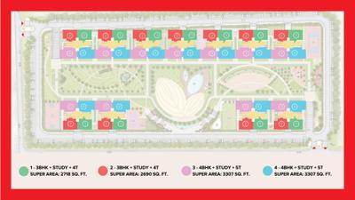 Image of 2093 Sq.ft 3.5 BHK Apartment / Flat for sale in Forbes Fab Luxe Residence, Noida Extension, Greater Noida for Rs. 37660000