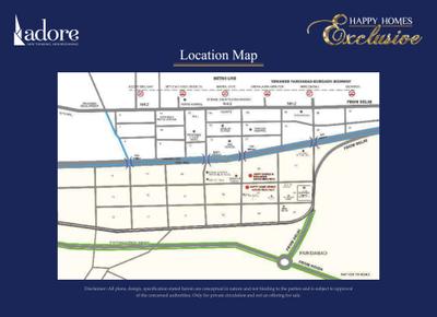 Image of 1000 Sq.ft 3 BHK Apartment / Flat for sale in Adore Happy Homes Exclusive Phase 2, Sector 86, Faridabad for Rs. 6400000