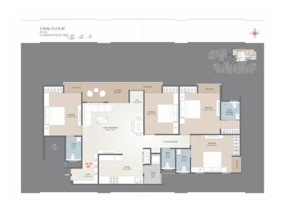 Image of 1400 Sq.ft 4 BHK Apartment / Flat for sale in Sundaram Highview, Waghodia Road, Vadodara for Rs. 800000