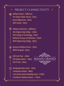 Image of 435 Sq.ft Residential Plot / Land for sale in Maass Grand, Kurumbapalayam, Coimbatore for Rs. 2050000
