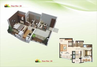 Image of 309 Sq.ft 1 BHK Apartment / Flat for sale in Unicorn Arena, Naigaon East, Naigaon for Rs. 2750000