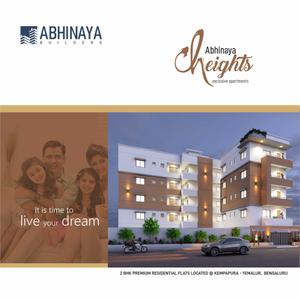 Image of 1050 Sq.ft 2 BHK Apartment / Flat for sale in Abhinaya Heights, Yemalur, Bengaluru for Rs. 13000000