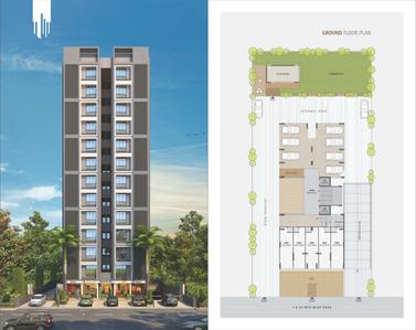 Image of 1485 Sq.ft 3 BHK Apartment / Flat for sale in Swastik Heights, Zundal, Ahmedabad for Rs. 6600000