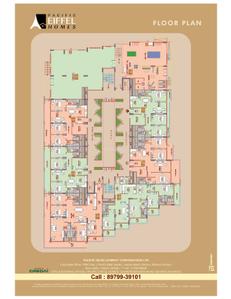 Image of 2297 Sq.ft 3 BHK Apartment / Flat for sale in Pacific Eiffel Homes, Sahastradhara Road, Dehradun for Rs. 21840500