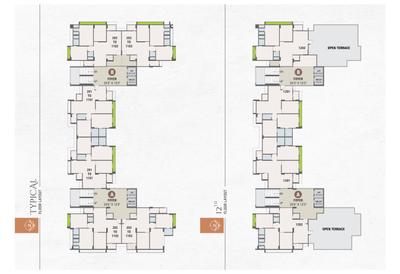 Image of 870 Sq.ft 3 BHK Builder Floor for sale in Radhekrishna Shubh Green by Radhekrishna Group, Tragad, Ahmedabad for Rs. 9500000