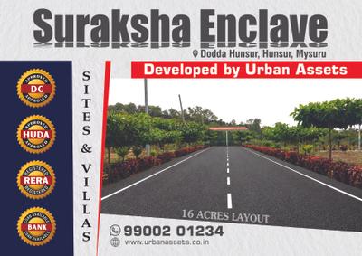Image of 1200 Sq.ft 1 RK Independent House for sale in Urban Suraksha Enclave, Hunsur, Mysore for Rs. 2100000