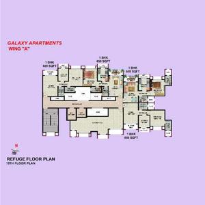 Image of 393 Sq.ft 1 BHK Apartment / Flat for sale in HDIL Galaxy Apartments, Kurla East, Mumbai for Rs. 8500000