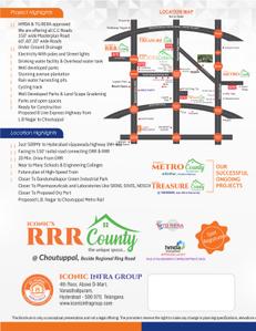 Image of 443 Sq.ft Residential Plot / Land for sale in Iconic Model Colony, Choutuppal, Yadadri Bhuvanagiri for Rs. 8638500