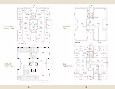 Image of 2502 Sq.ft 3 BHK Apartment / Flat for sale in Narayan Coral Aroma, Bhimrad, Surat for Rs. 15300000