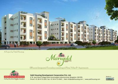Image of 910 Sq.ft 2 BHK Apartment / Flat for sale in Vakil Marigold, Iggalur, Bengaluru for Rs. 5000000