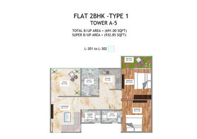 Image of 496 Sq.ft 1 BHK Apartment / Flat for sale in Samdariya New Gorakhpur, Gorakhpur, Jabalpur for Rs. 3500000