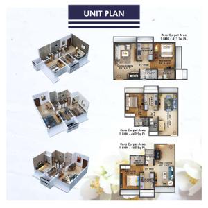 Image of 580 Sq.ft 1 BHK Apartment / Flat for sale in Sanghvi S3 Proxima, Chembur, Mumbai for Rs. 12500000