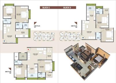 Image of 1035 Sq.ft 2 BHK Apartment / Flat for sale in Samarth Dharti Saket, New Ranip, Ahmedabad for Rs. 6000000