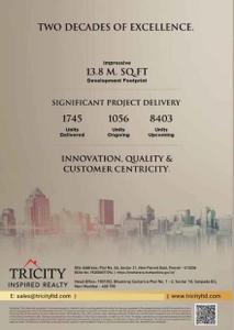 Image of 783 Sq.ft 2 BHK Apartment / Flat for sale in Tricity Heritage, Panvel, Navi Mumbai for Rs. 9000000