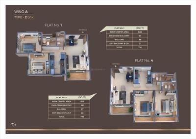 Image of 1200 Sq.ft 2 BHK Apartment / Flat for sale in Sankheshwar Plaza, Kasarvadavali, Thane for Rs. 9200000