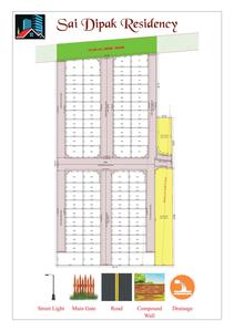 Image of 2000 Sq.ft 4 BHK Independent House for sale in Sai Dipak Residency, Udhna, Surat for Rs. 7000000