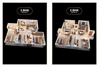 Image of 630 Sq.ft 2 BHK Builder Floor for sale in Lashkaria Solitaire, Andheri West, Mumbai for Rs. 20000000