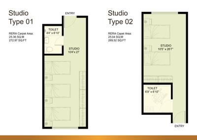 Image of 430 Sq.ft 1 RK Studio for sale in Kele Niwaas, Magarpatta City, Pune for Rs. 4200000