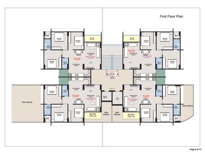 Image of 1100 Sq.ft 2 BHK Apartment / Flat for sale in Shree Ambica Elegance, Chiloda, Gandhinagar for Rs. 2800000