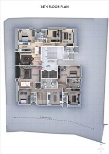 Image of 1325 Sq.ft 3 BHK Apartment / Flat for sale in Shagun Residency, Omkar Nagar, Nagpur for Rs. 6800000