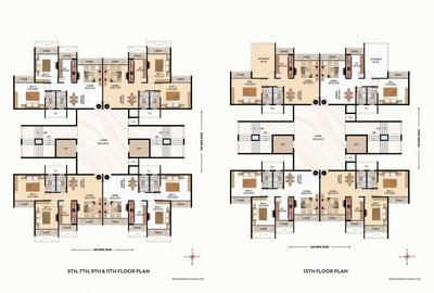 Image of 1200 Sq.ft 2 BHK Apartment / Flat for sale in Damodarpriya, Kharghar, Navi Mumbai for Rs. 17000000