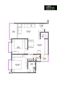 Image of 1755 Sq.ft 3 BHK Apartment / Flat for sale in Bansari Greenpark, Pethapur, Gandhinagar for Rs. 8000000