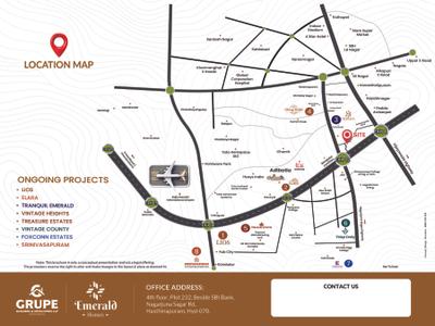 Image of 167 Sq.ft Residential Plot / Land for sale in Grupe Emerald Homes, Turkayamjal, Hyderabad for Rs. 5400000