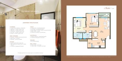 Image of 1150 Sq.ft 2 BHK Apartment / Flat for sale in Goldbricks Aastha Apartment M7 Phase I Anandam World City, Labhandih, Raipur for Rs. 4450000
