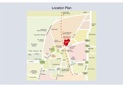 Image of 1250 Sq.ft 2 BHK Apartment / Flat for sale in Aditya Imperial Heights, Hafeezpet, Hyderabad for Rs. 10000000