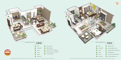 Image of 1275 Sq.ft 3 BHK Apartment / Flat for sale in Mohisha The Skylark, Ravet, Pune for Rs. 8000000