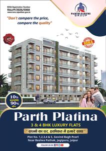 Image of 1823 Sq.ft 4 BHK Apartment / Flat for sale in Parth Platina, Beelwa, Jaipur for Rs. 8000000