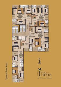 Image of 1870 Sq.ft 3 BHK Apartment / Flat for sale in The ICON, Adarsh Nagar, Jaipur for Rs. 17200000