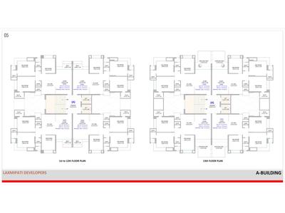 Image of 1863 Sq.ft 3 BHK Apartment / Flat for sale in Laxmipati Euphoria, Palanpur, Surat for Rs. 8600000