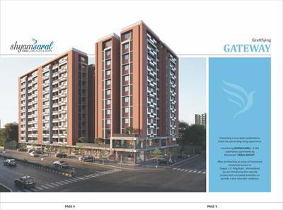 Image of 1650 Sq.ft 3 BHK Apartment / Flat for sale in Shyam Saral, Tragad, Ahmedabad for Rs. 7100000