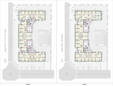 Image of 1800 Sq.ft 3 BHK Apartment / Flat for sale in Shiv Sadhna Skywalk Manglaam, Chandkheda, Ahmedabad for Rs. 8000000