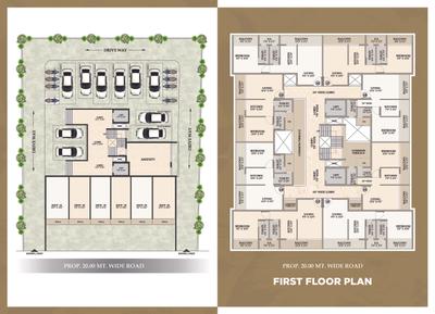 Image of 745 Sq.ft 1 BHK Apartment / Flat for sale in Shubham Gunina, Kamothe, Navi Mumbai for Rs. 6500000