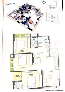 Image of 1485 Sq.ft 3 BHK Apartment / Flat for sale in Ganesh Elegence, Bhadaj, Ahmedabad for Rs. 8000000
